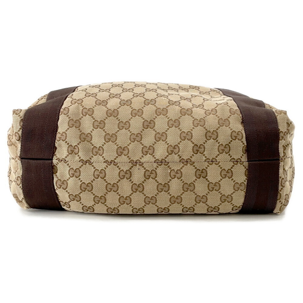 Gucci GG Supreme Canvas Leather Tote Bag beige brown - Picture 3 of 10